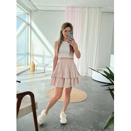Фотография Юбка женская 1568 beige р.42-48 "BONJOUR" недорого оптом от прямого поставщика