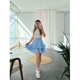 Фотография Юбка женская 1568 l.blue р.42-48 "BONJOUR" недорого оптом от прямого поставщика