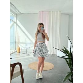 Фотография Юбка женская 1568 white-black р.42-48 "BONJOUR" недорого оптом от прямого поставщика