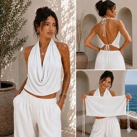 Фотография Топ женский 1766 white р.one size "BONJOUR" недорого оптом от прямого поставщика