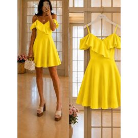 Фотография Платье летнее женское 3132 yellow р.42-46 "BONJOUR" недорого оптом от прямого поставщика
