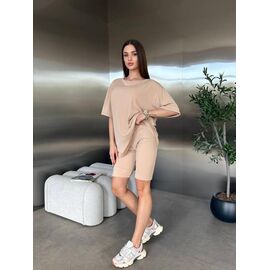 Фотография Костюм женский 4274 beige р.42-48 "BONJOUR" недорого оптом от прямого поставщика