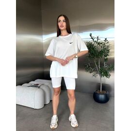 Фотография Костюм женский 4275 white р.42-48 "BONJOUR" недорого оптом от прямого поставщика