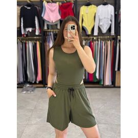Фотография Костюм женский 4283 khaki р.42-48 "BONJOUR" недорого оптом от прямого поставщика