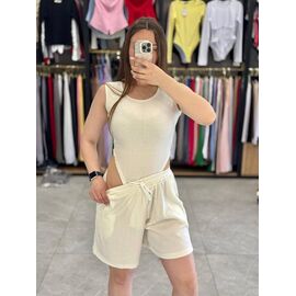 Фотография Костюм женский 4283 white р.42-48 "BONJOUR" недорого оптом от прямого поставщика