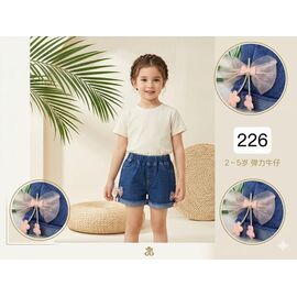 Дитячі шорти на дівчинку 226 blue р.2-5 "Фунтик" недорого оптом від прямого постачальника