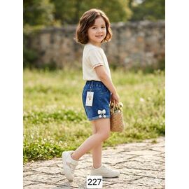 Дитячі шорти на дівчинку 227 blue р.2-5 "Фунтик" недорого оптом від прямого постачальника