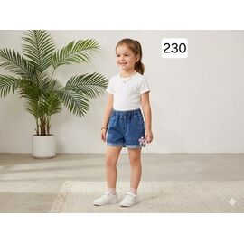 Дитячі шорти на дівчинку 230 blue р.2-5 "Фунтик" недорого оптом від прямого постачальника
