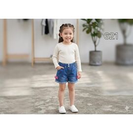 Дитячі шорти на дівчинку 621 blue р.1-5 "Фунтик" недорого оптом від прямого постачальника