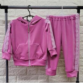 Костюм дитячий спортивний на дівчинку PR949 pink р.2-4 "Proschenko" недорого оптом від прямого постачальника