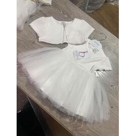 Фотография Платье детское лёгкое на девочку PR988 white р.74-86 "Proschenko" недорого оптом от прямого поставщика