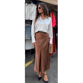 Фотография Юбка женская 8290 brown р.M-XL "X-Ray" недорого оптом от прямого поставщика