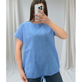 футболка жіноча 25048 blue р.48-54 "Elena&Vika" недорого оптом від прямого постачальника
