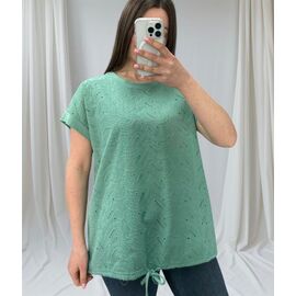 футболка жіноча 25048 green р.48-54 "Elena&Vika" недорого оптом від прямого постачальника