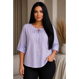 Фотография Блузка женская летняя 26028 lilac р.46-50 "Elena&Vika" недорого оптом от прямого поставщика