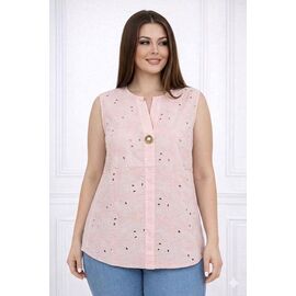 футболка жіноча 26037 peach р.52-56 "Elena&Vika" недорого оптом від прямого постачальника