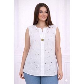 футболка жіноча 26037 white р.52-56 "Elena&Vika" недорого оптом від прямого постачальника