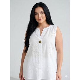 футболка жіноча 26038 white р.52-56 "Elena&Vika" недорого оптом від прямого постачальника