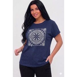 футболка жіноча 26101 navy р.M-XL "Elena&Vika" недорого оптом від прямого постачальника