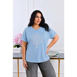 футболка жіноча 26102 l.blue р.M-XL "Elena&Vika" недорого оптом від прямого постачальника