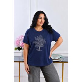 футболка жіноча 26102 navy р.M-XL "Elena&Vika" недорого оптом від прямого постачальника