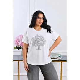 футболка жіноча 26102 white р.M-XL "Elena&Vika" недорого оптом від прямого постачальника