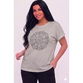 футболка жіноча 26103 grey р.M-XL "Elena&Vika" недорого оптом від прямого постачальника