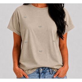 футболка жіноча 26109 beige р.46-50 "Elena&Vika" недорого оптом від прямого постачальника
