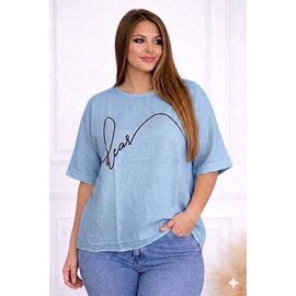 футболка жіноча 26112 l.blue р.50-56 "Elena&Vika" недорого оптом від прямого постачальника