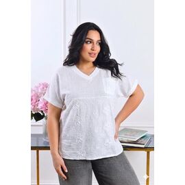 футболка жіноча 26121 white р.52-54 "Elena&Vika" недорого оптом від прямого постачальника