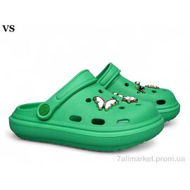 Крокси дитячі літні Літо Twingo 01-3 метелик зелений (12 пар р.31-35) "VS" недорого оптом від прямого постачальника