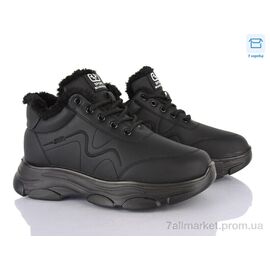 Кросівки жіночі модні Зима 2052 black (6 пар р.37-41) "YUEMINGZHU" недорого оптом від прямого постачальника