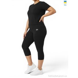 Капрі жіночі Літо 573AL чорний (4 шт. р.сіткаS-XL) "Sport style" недорого оптом від прямого постачальника