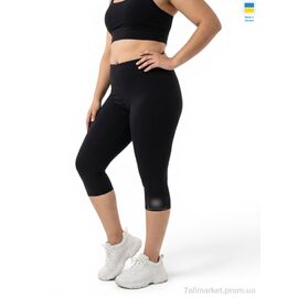 Капрі жіночі Літо 5073M-U чорний (4 шт. р.сіткаXL-4XL) "Sport style" недорого оптом від прямого постачальника