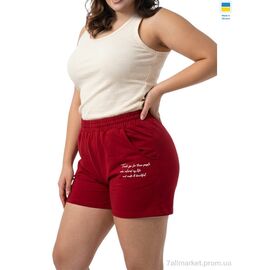 Шорти жіночі Літо 0016 бордо (5 шт. р.сіткаXL-5XL) "Sport style" недорого оптом від прямого постачальника