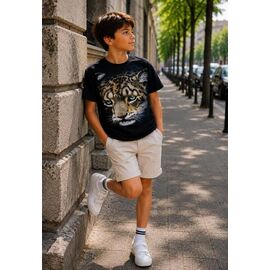 Фотография Футболка детская на мальчика M1765 black р.10-14 "MMZ" недорого оптом от прямого поставщика