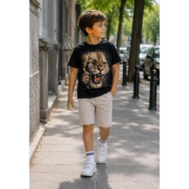 Фотография Футболка детская на мальчика M1767 black р.10-14 "MMZ" недорого оптом от прямого поставщика