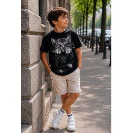 Фотография Футболка детская на мальчика M1768 black р.10-14 "MMZ" недорого оптом от прямого поставщика