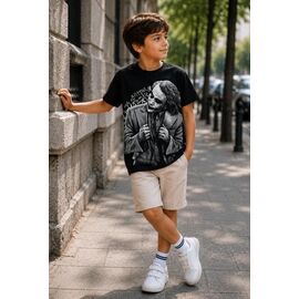 Фотография Футболка детская на мальчика M1771 black р.10-14 "MMZ" недорого оптом от прямого поставщика