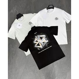 Фотография Футболка мужская F1517 milk р.M-3XL "F.T.H" недорого оптом от прямого поставщика