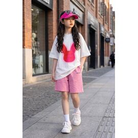 Костюм дитячий на дівчинку C033 pink р.110-150 "Delfinka" недорого оптом від прямого постачальника