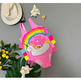 Дитячий купальник на дівчинку 568 pink р.28-36 "DFK" недорого оптом від прямого постачальника