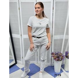 Фотография Футболка женская 7119 white р.42-48 "LOOK" недорого оптом от прямого поставщика