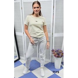 Фотография Футболка женская 7119 l.yellow р.42-48 "LOOK" недорого оптом от прямого поставщика
