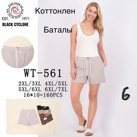Фотография Шорты женские 561 mix р.2XL-7XL "ZERO" недорого оптом от прямого поставщика