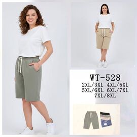 Фотография Бриджи женские 528 mix р.2XL-8XL "Hoan" недорого оптом от прямого поставщика