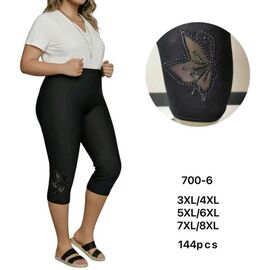 Фотография Бриджи женские 700-6 black р.3XL-8XL "Hoan" недорого оптом от прямого поставщика