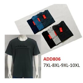 Футболка чоловіча ADD806 mix р.7XL-10XL "Hoan" недорого оптом від прямого постачальника
