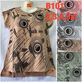 Фотография Футболка женская B101 mix р.2XL-5XL "Hoan" недорого оптом от прямого поставщика