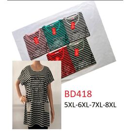 Фотография Футболка женская BD418 mix р.5XL-8XL "Hoan" недорого оптом от прямого поставщика